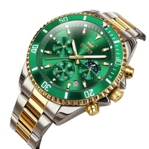 Luxury Chronograph Watch (Green Dial)