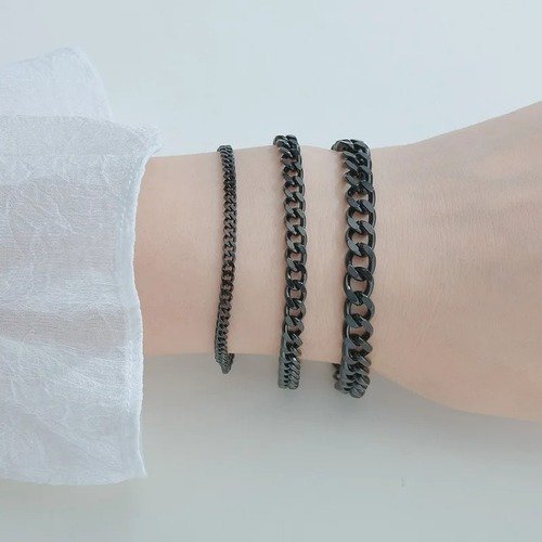 Chain Link Bracelets (Silver / Gold / Black)