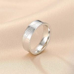 Silver Engraved Band Ring